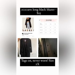 Long black blazer